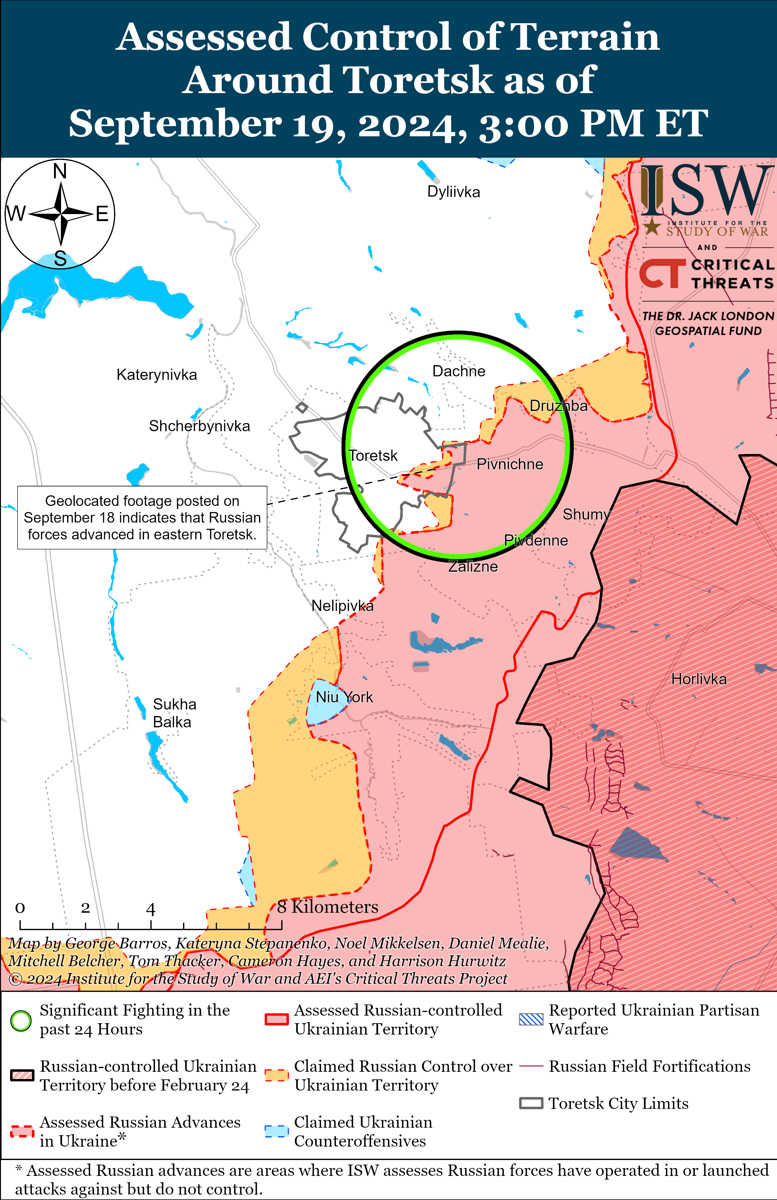 ЗСУ потіснили росіян на Покровському напрямку, РФ має успіх у Харківській області: карти ISW